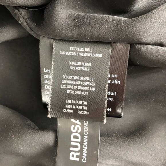 Rudsak  Two-Tone Leather Biker Jacket - Picture 8 of 9